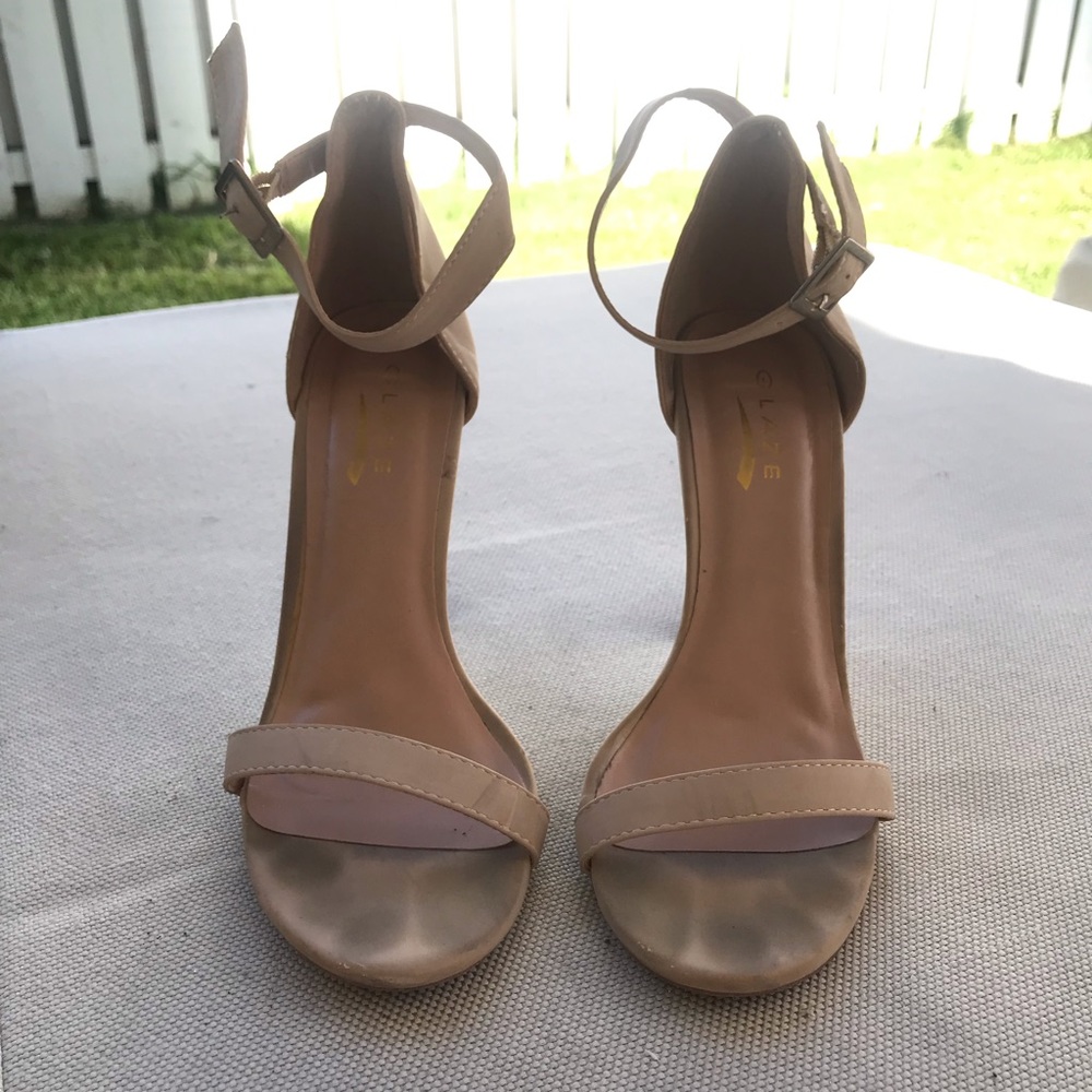 Nude strappy Heels